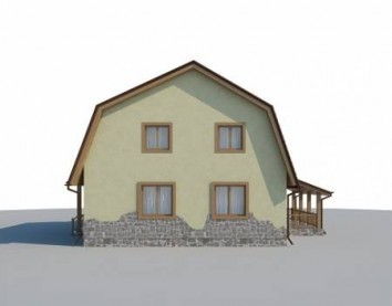 Проект дома из блоков 10-2070