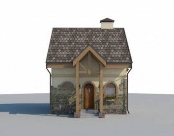 Проект дома из блоков 10-2043