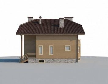 Проект деревянного дома 10-2092