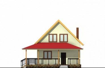 Проект дома из блоков 1027