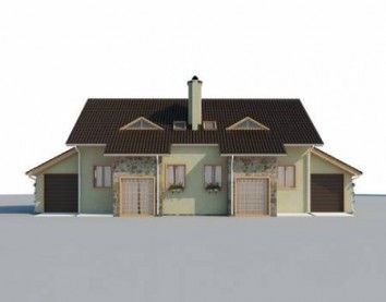 Проект дома из блоков 10-433-2