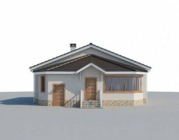 Проект дома из блоков 10-2259