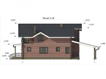 Проект дома из блоков 1-35