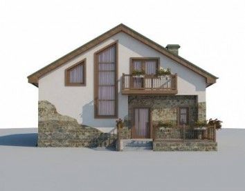 Проект дома из блоков 10-2060