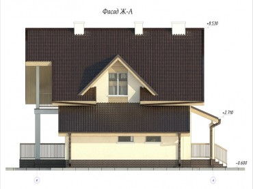 Проект дома из блоков 1-61