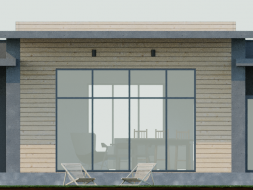 Проект дома из блоков м13