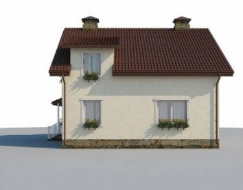 Проект дома из блоков 10-2157