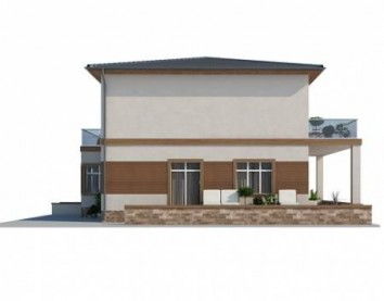 Проект дома из блоков 10-2027