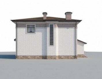 Проект дома из блоков 10-2257