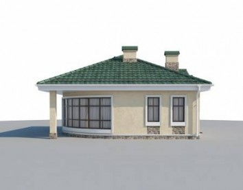 Проект дома из блоков 10-2236