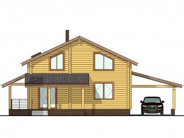 Проект деревянного дома 3-7