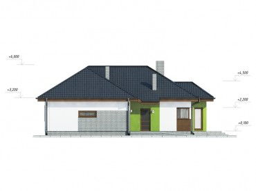 Проект дома из блоков 1-55