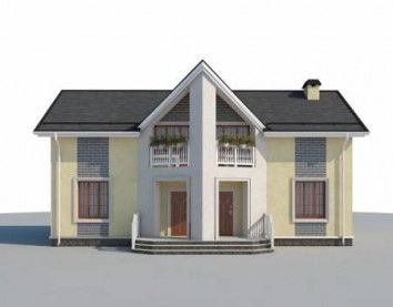 Проект дома из блоков 10-2189
