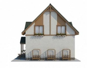 Проект дома из блоков 10-2046