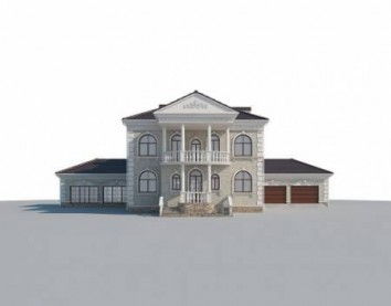 Проект дома из блоков 10-2250