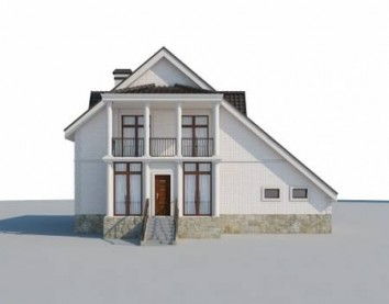 Проект дома из блоков 10-2089