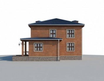 Проект дома из блоков 10-2165