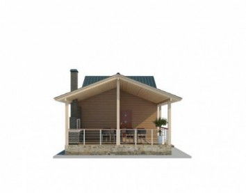 Проект деревянного дома 10-2121