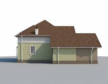 Проект дома из блоков 10-2225
