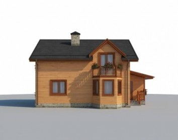 Проект деревянного дома 10-2206