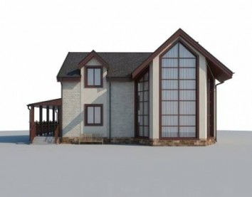 Проект дома из блоков 10-2131