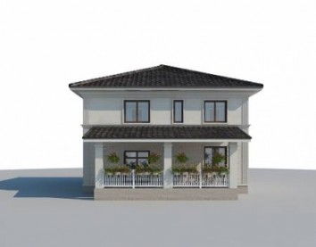 Проект дома из блоков 10-2080