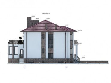Проект дома из блоков 1631