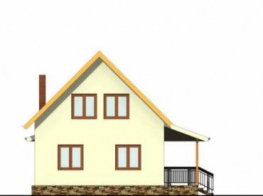 Проект дома из блоков 1027