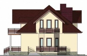 Проект дома из блоков 1305