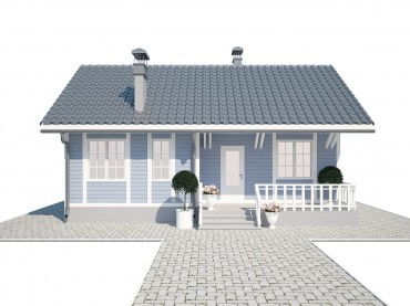 Проект каркасного дома 2-1