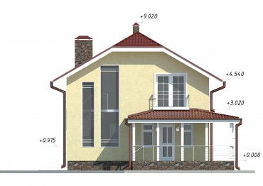 Проект каменного дома 1118