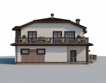 Проект дома из блоков м41