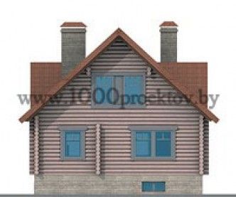 Проект деревянного дома 1077