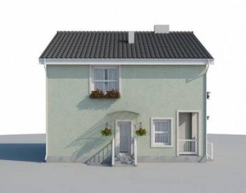 Проект дома из блоков 10-2036