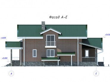 Проект дома из блоков 1506