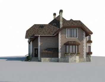 Проект дома из блоков 10-2173