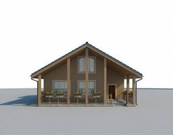 Проект деревянного дома 10-2111