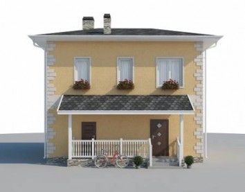 Проект дома из блоков 10-2004