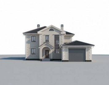 Проект дома из блоков 10-2119