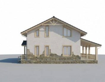 Проект дома из блоков 10-2249