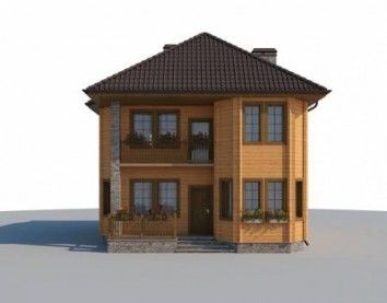 Проект деревянного дома 10-2172