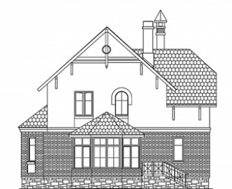 Проект дома из блоков 1548