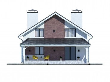 Проект дома из блоков м19