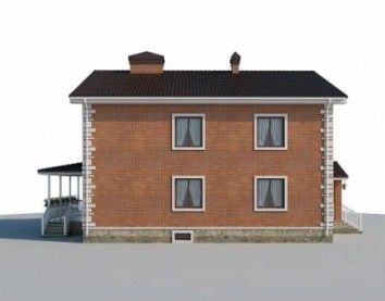 Проект дома из блоков 10-2175