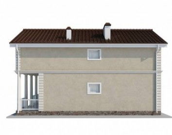 Проект дома из блоков 10-2047