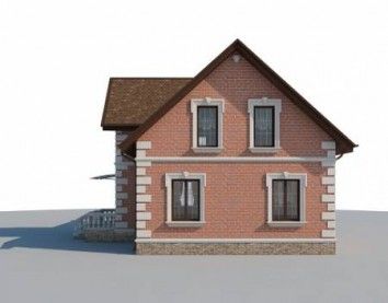 Проект дома из блоков 10-2196