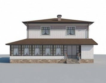 Проект дома из блоков 10-2257
