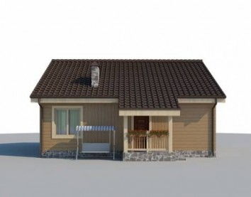 Проект дома из блоков 10-2054