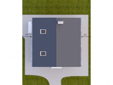 Проект каркасного дома 2-18