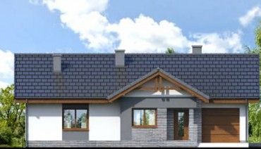 Проект дома с 4 спальнями и гаражом 1583